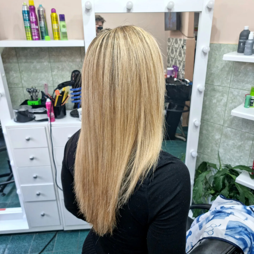 Candy S #novisad Pramenovi Pramenovi na foliju - duga kosa + preliv