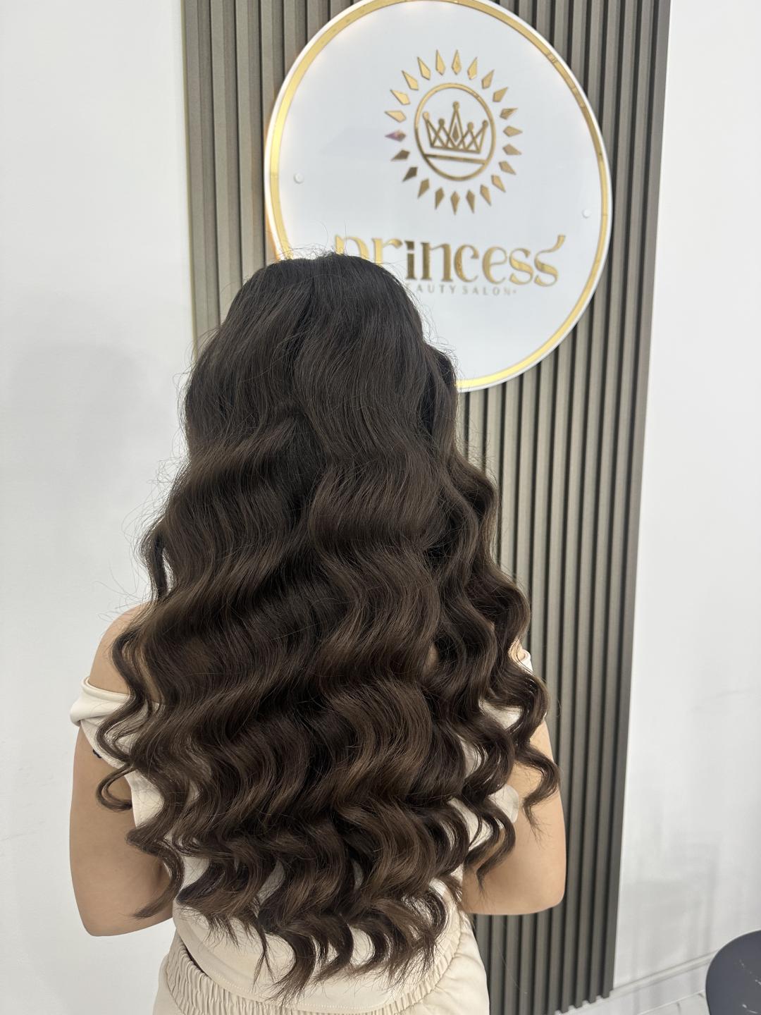 Svečana frizura talasi - duga kosa - Princess beauty salon, Niš Farbanje kose Frizerski saloni Farbanje kose, Niš, Palilula