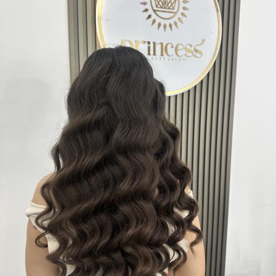 Princess beauty salon #nis Farbanje kose Svečana frizura talasi - duga kosa Frizerski saloni