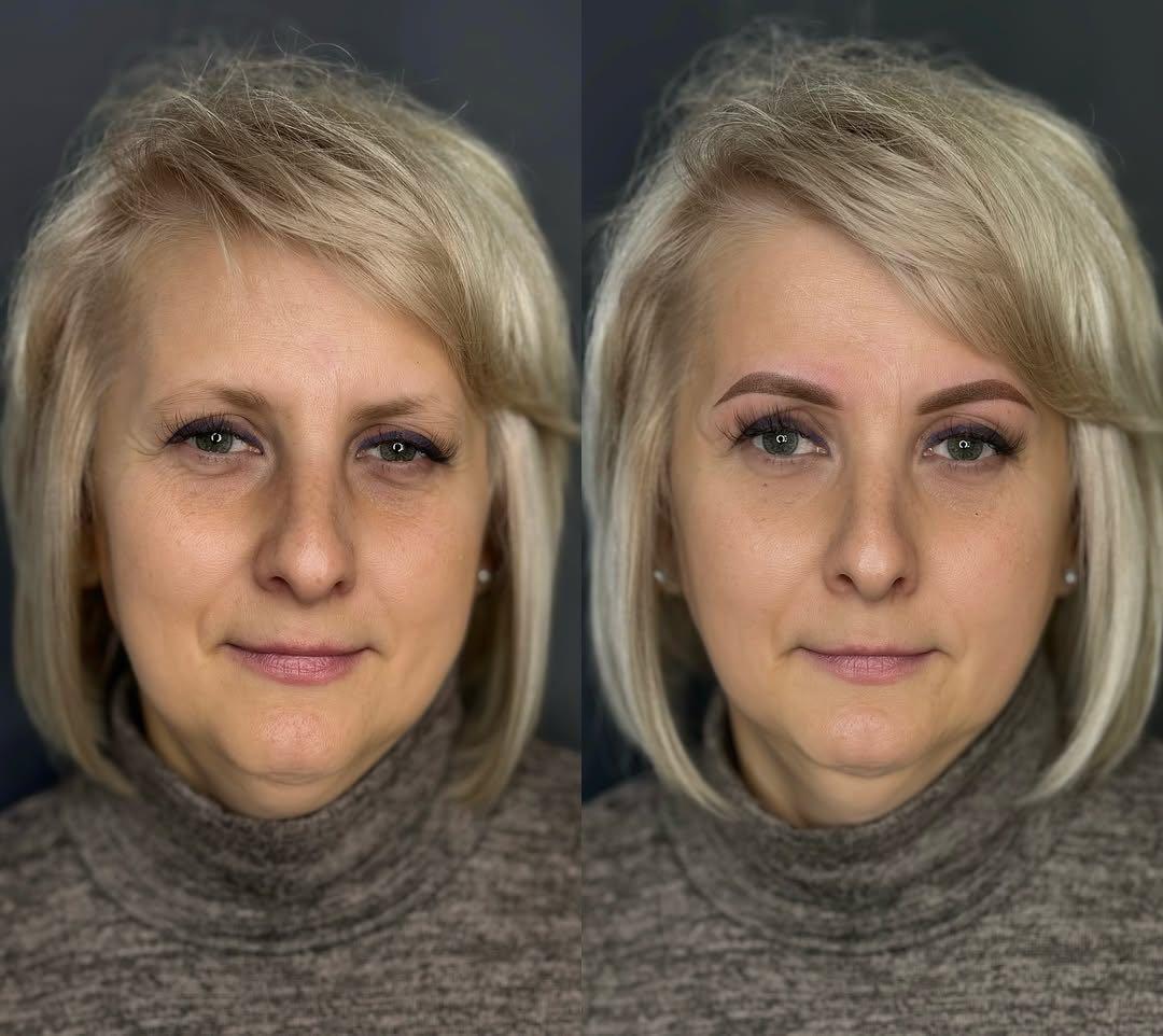 Trajna šminka obrva - puder tehnika - AmiSo Beauty Studio, Novi Sad Trajna šminka Lice Trajna šminka, Novi Sad, Centar - Stari grad