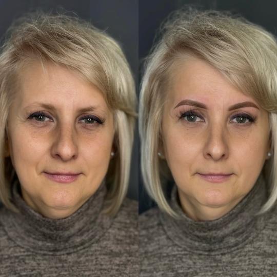 AmiSo Beauty Studio #novisad Trajna šminka Trajna šminka obrva - puder tehnika