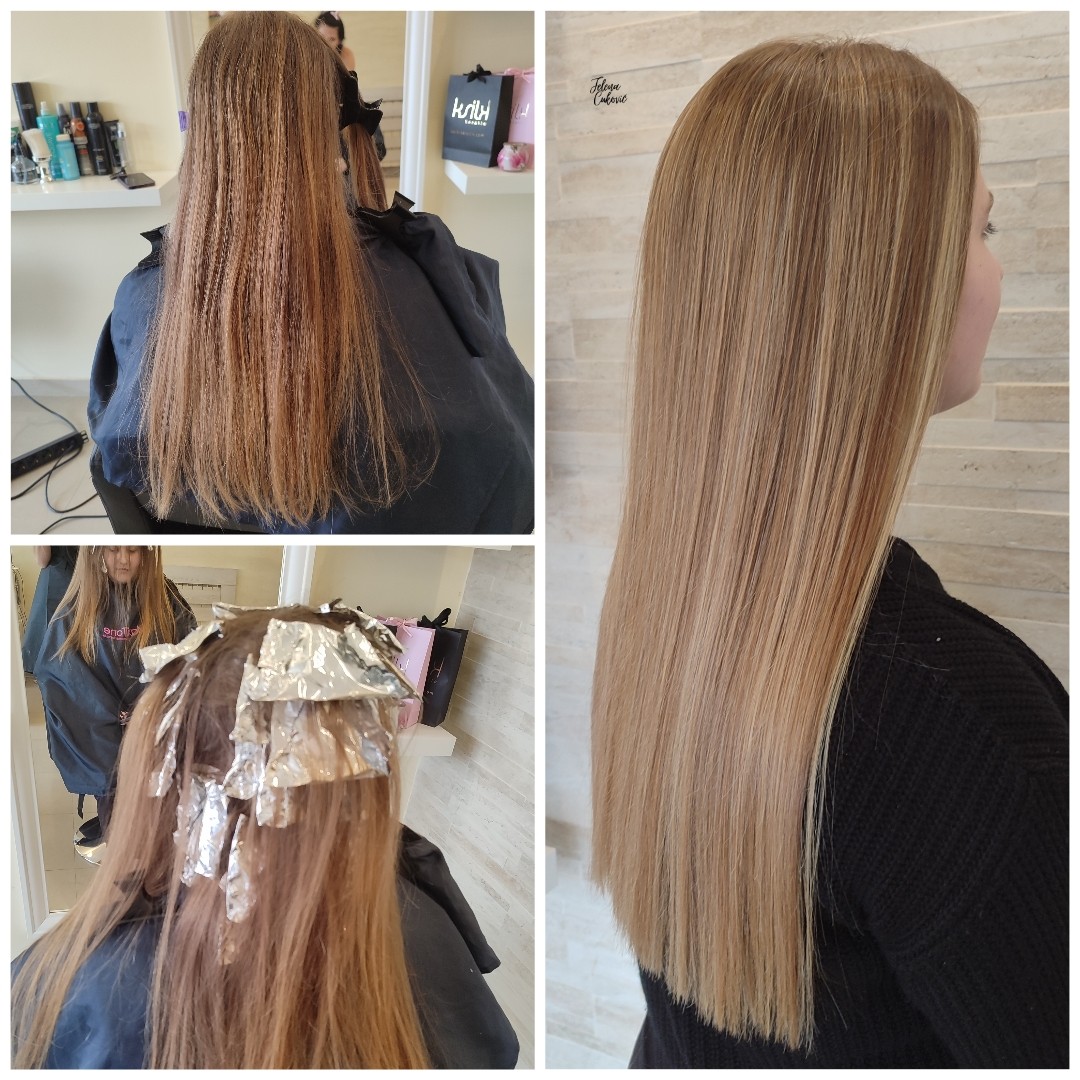 Studio Little Rose #beograd Pramenovi Pramenovi na foliju - duga kosa