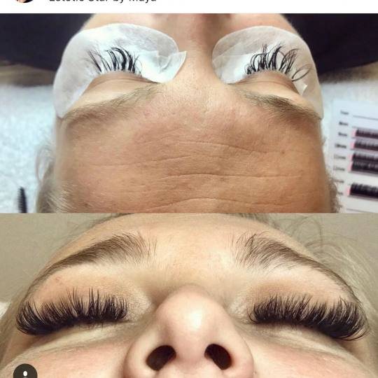 Estetic star by Maya #beograd Nadogradnja trepavica korekcija trepavica Korekcija nadogradnje svilen