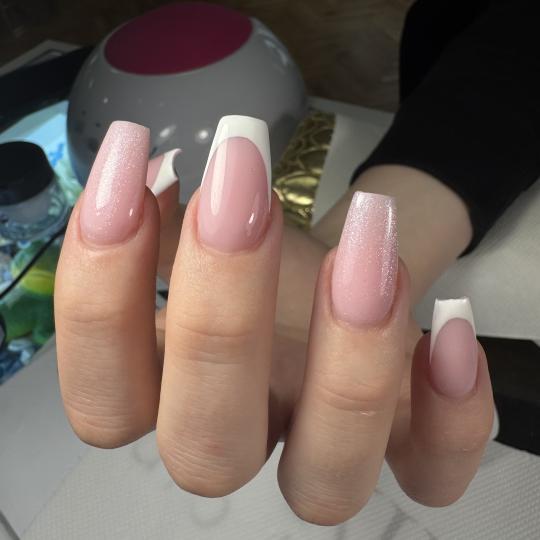 Lion King #beograd Izlivanje noktiju Izlivanje noktiju gelom + frenč - S dužina