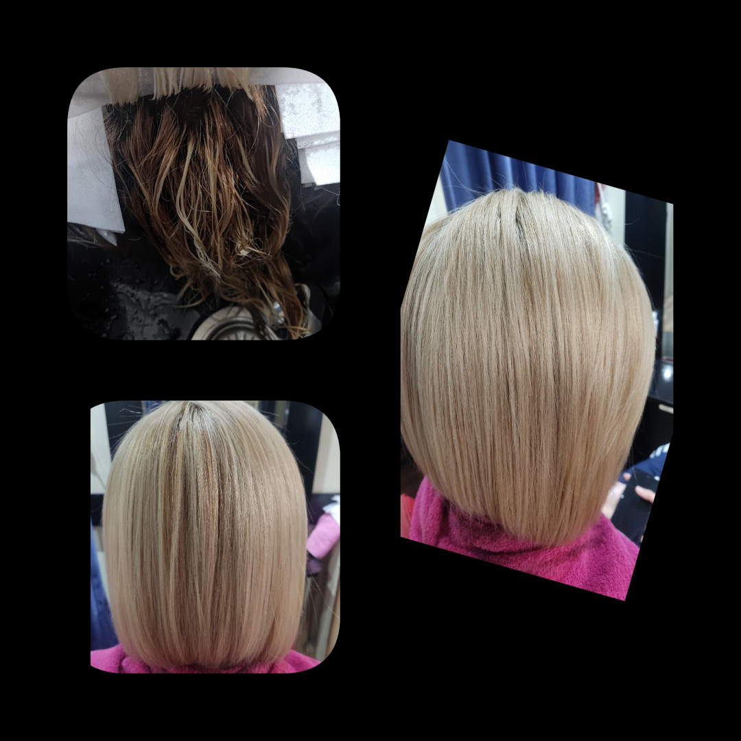 Vanja Hair Still #beograd Pramenovi Pramenovi na foliju - kosa srednje dužine