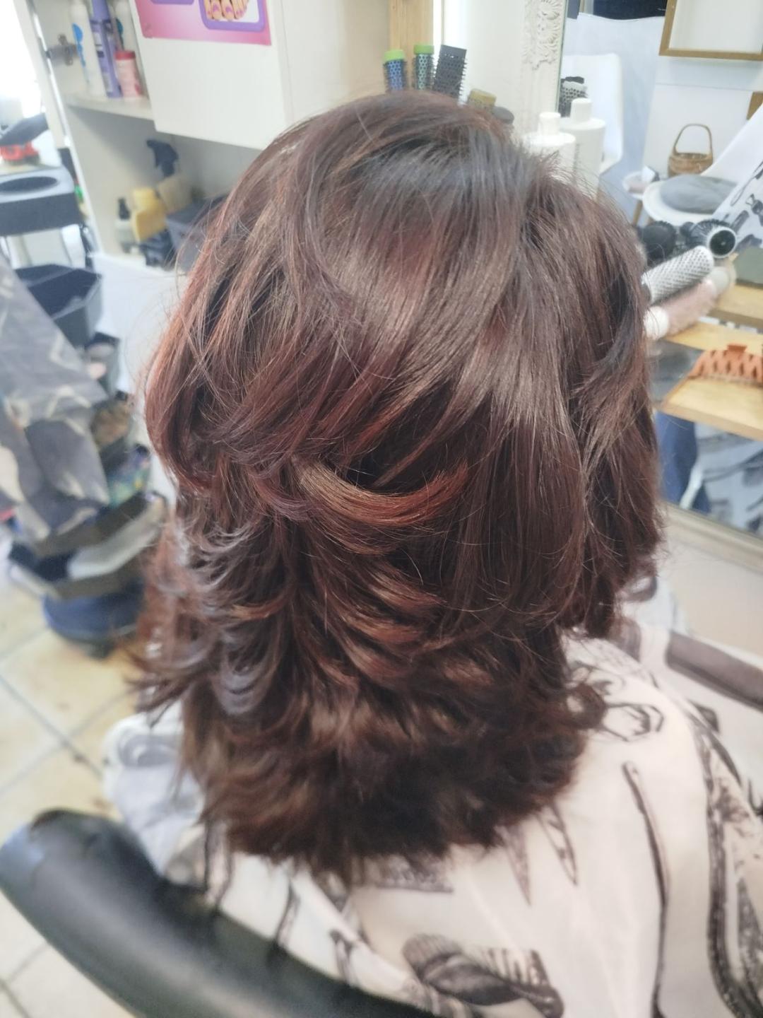 Skidanje boje + farbanje + feniranje - duga kosa - Beauty style hair J&D, Novi Sad Farbanje kose Frizerski saloni Farbanje kose, Novi Sad, Sajmište, Detelinara, Banatić