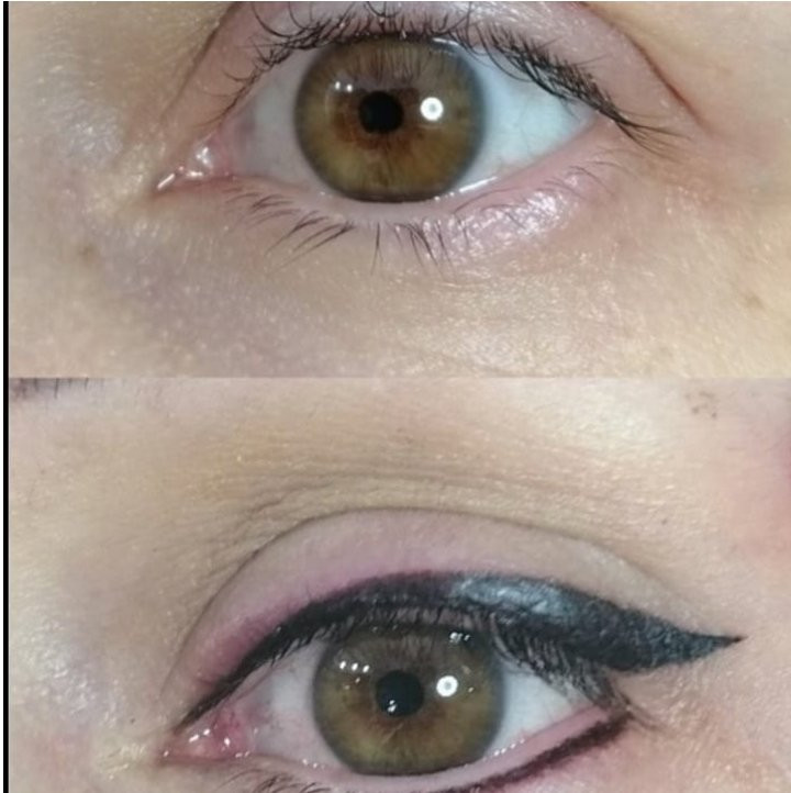Ksenija Estetik Centar #nis Make-up / šminkanje Trajna šminka kapaka - eyeliner  + korekcija do 3 meseca
