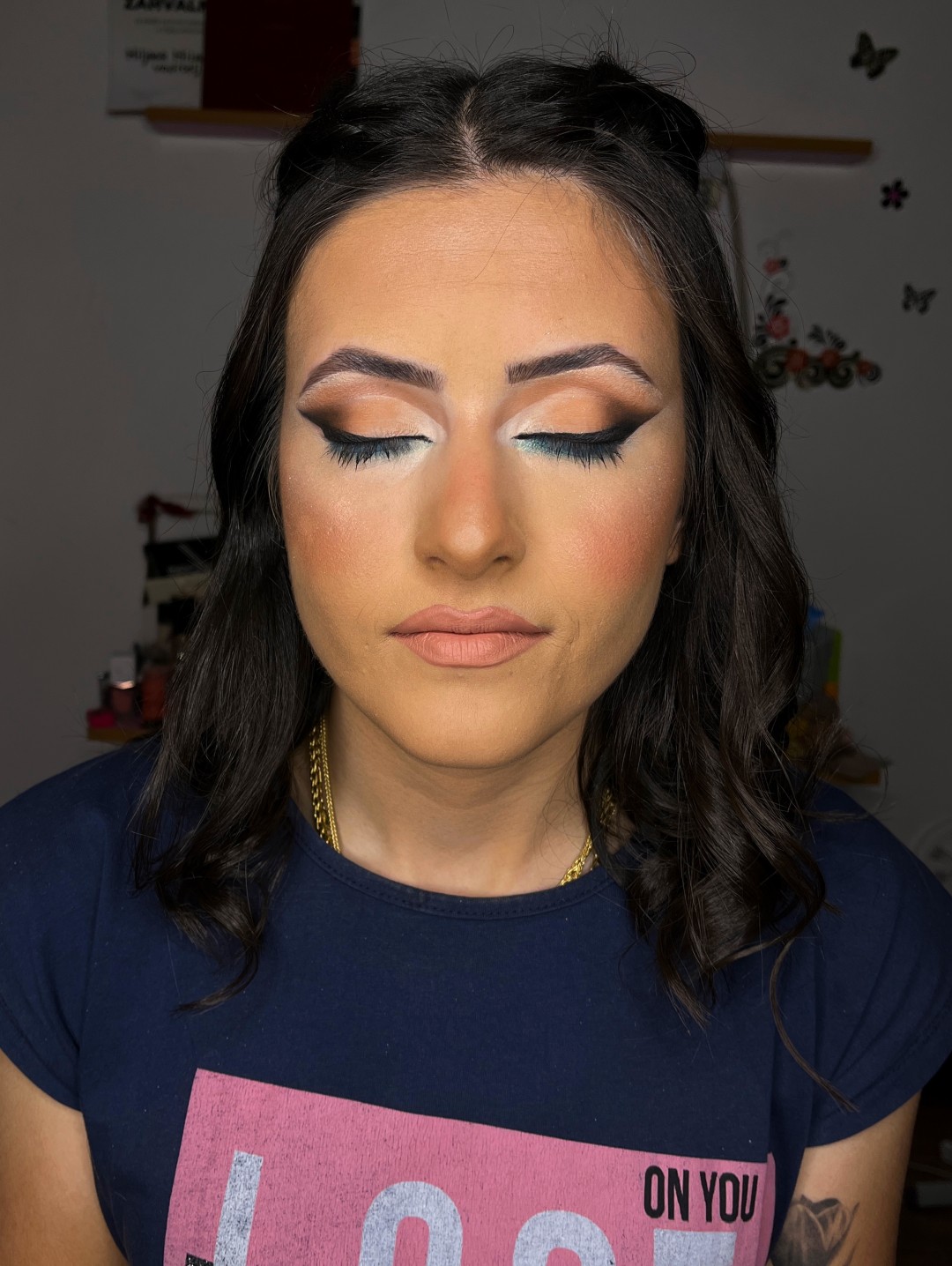 Golden beauty by Mimi #nis Make-up / šminkanje Profesionalno šminkanje + veštačke trepavice