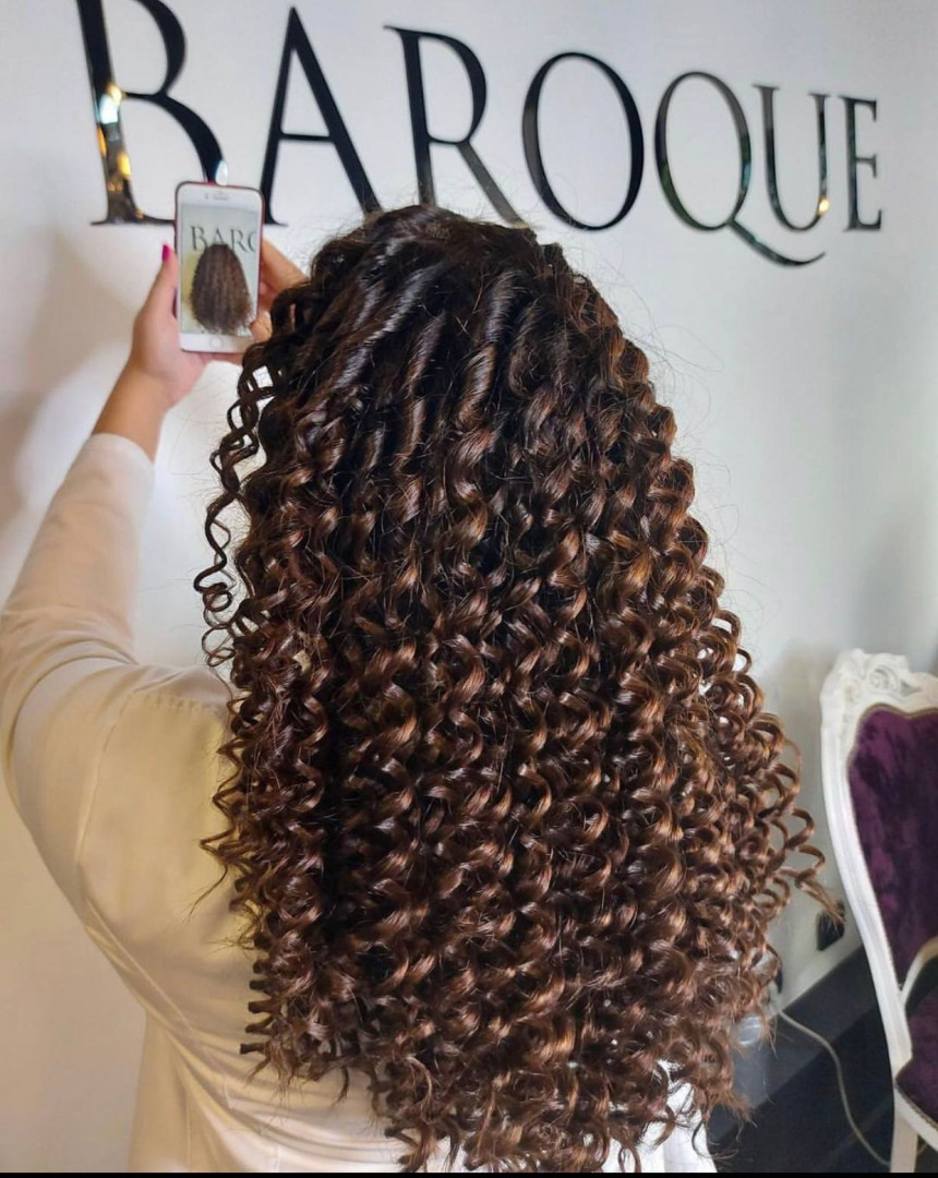 Baroque #beograd Uvijanje, lokne i talasi Afro lokne - paž