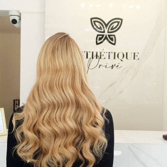 Esthetique Privé #beograd Pramenovi GOLDWELL Pramenovi + preliv + feniranje - duga kosa