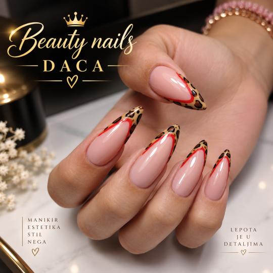Beauty nails #beograd Izlivanje noktiju Izlivanje noktiju gelom - L dužina