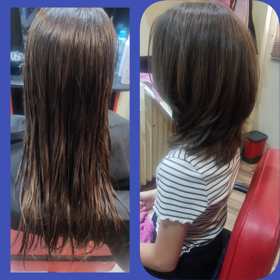 Vanja Hair Still #beograd Šišanje Žensko šišanje + feniranje - kosa srednje dužine
