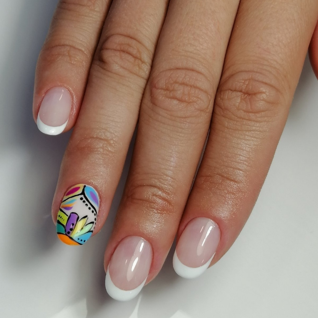 Nail office - TC BIG Rakovica #beograd Korekcija noktiju Korekcija noktiju gelom + french - S dužina