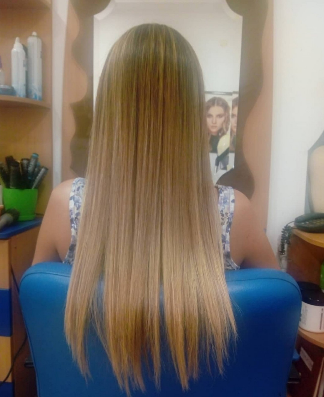 Nataly Trend Studio #novisad Feniranje i stilizovanje Feniranje na ravno - ekstra duga kosa (od polovine leđa)