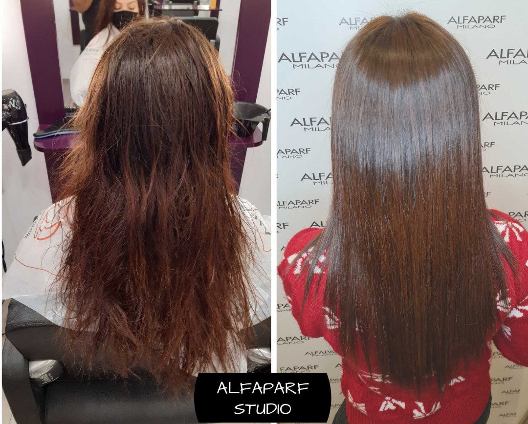 Alfaparf Studio #beograd Ispravljanje kose Keratin za negu i ispravljanje kose - duga kosa