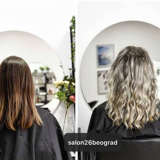 SALON 26 - Dorćol #beograd Pramenovi Pramenovi na foliju Pramenovi na foliju - duga kosa Pramenovi 