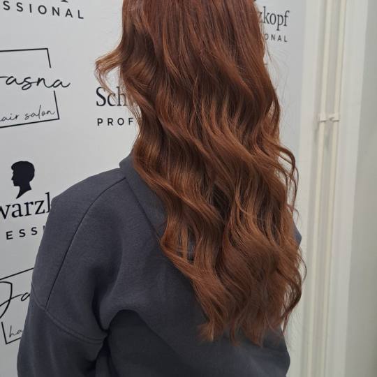 Jasna hair salon #beograd Farbanje kose Farbanje cele dužine - duga kosa