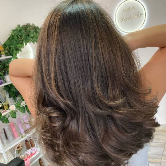 Atelje Glossy Hair #beograd Pramenovi Pramenovi na foliju - duga kosa