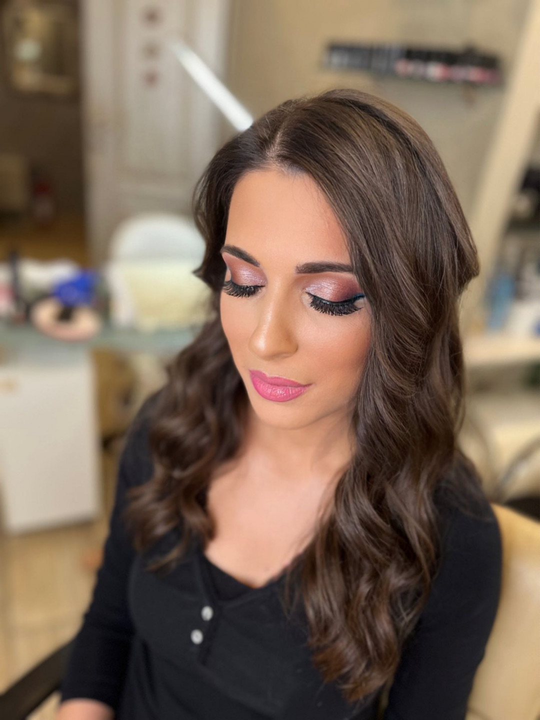 Bibi beauty centar #beograd Make-up / šminkanje Profesionalno šminkanje + veštačke trepavice + svečana frizura