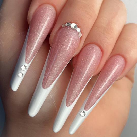 Miss Princess Beauty Center #beograd Izlivanje noktiju Izlivanje noktiju dual tipsama - XXL dužina