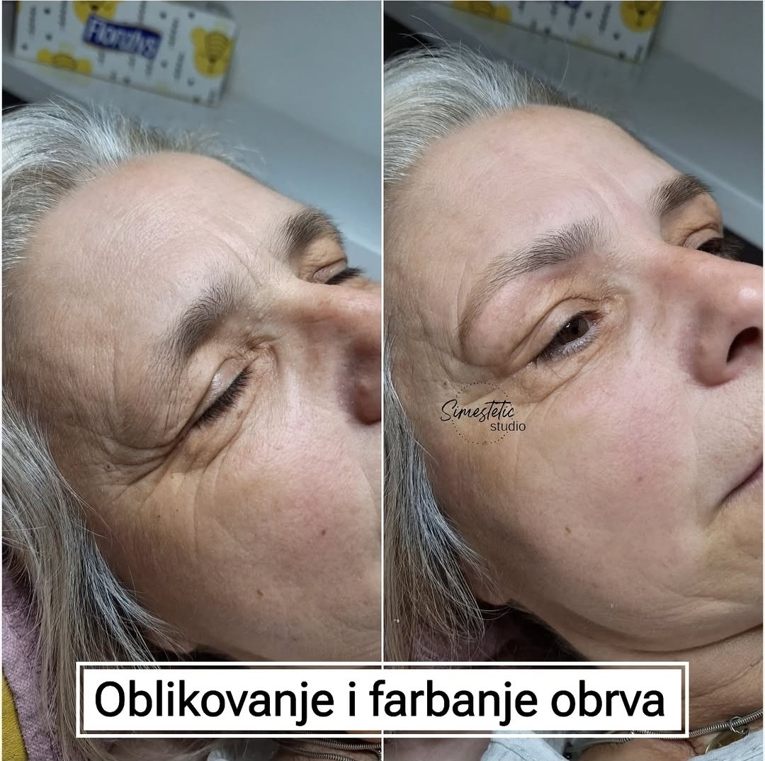 Simestetic studio #beograd Obrve Oblikovanje + farbanje obrva