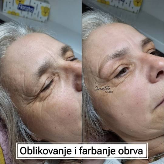 Simestetic studio #beograd Obrve Oblikovanje + farbanje obrva