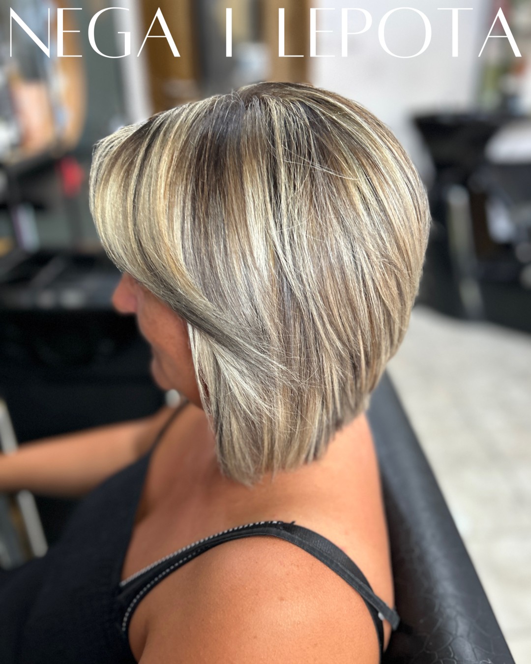 Nega i lepota NS 1 #novisad Pramenovi Balayage paket: pramenovi + preliv + šišanje + feniranje - do ramena / duga