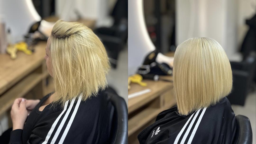 Blajhanje cele dužine - kratka kosa - Studio Eleven Ladies&Gentlemen, Beograd Blajhanje kose Frizerski saloni Blajhanje kose, Beograd, Zvezdara