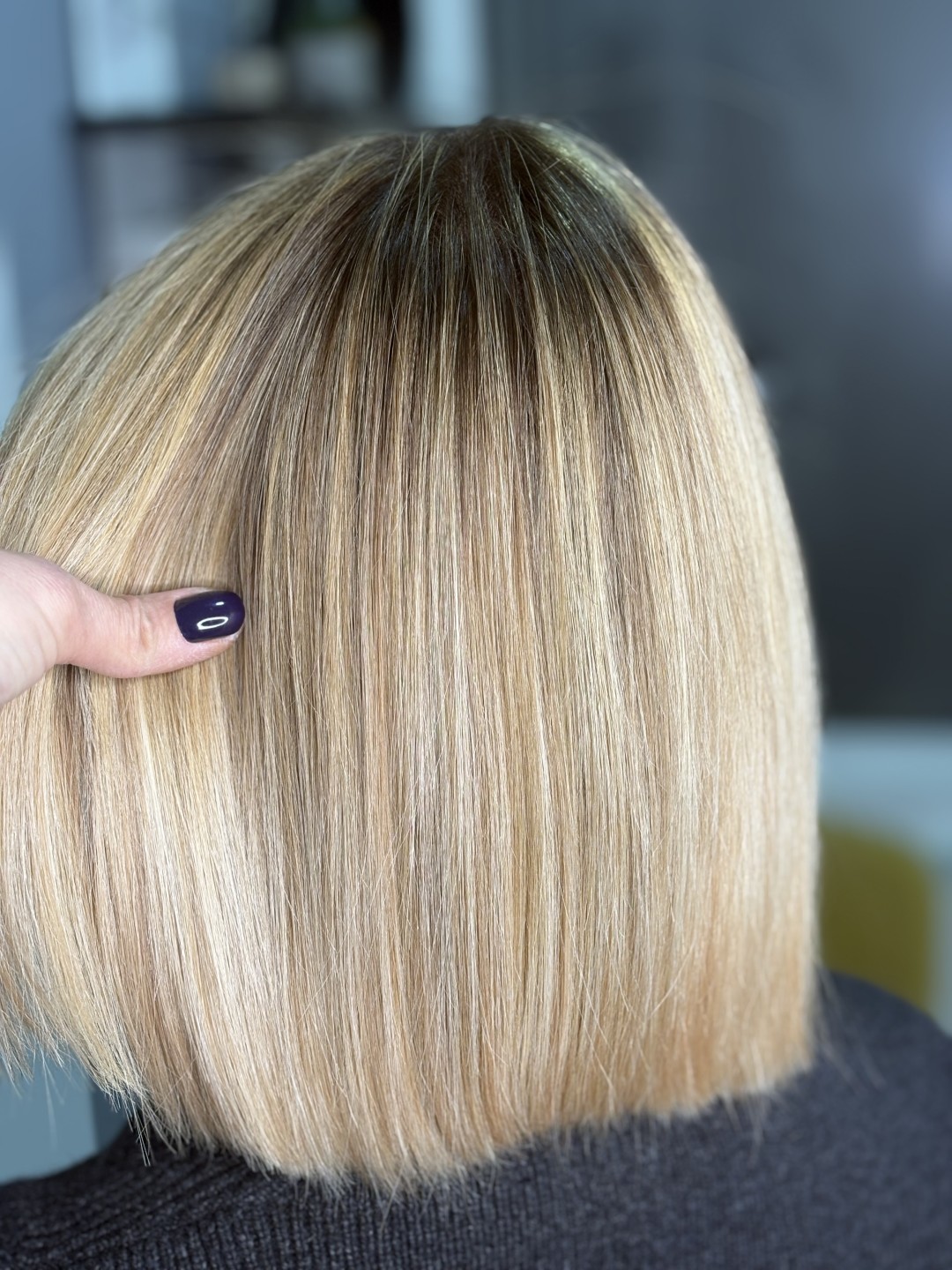 Hair studio mii #beograd Pramenovi Pramenovi na foliju - kosa srednje dužine