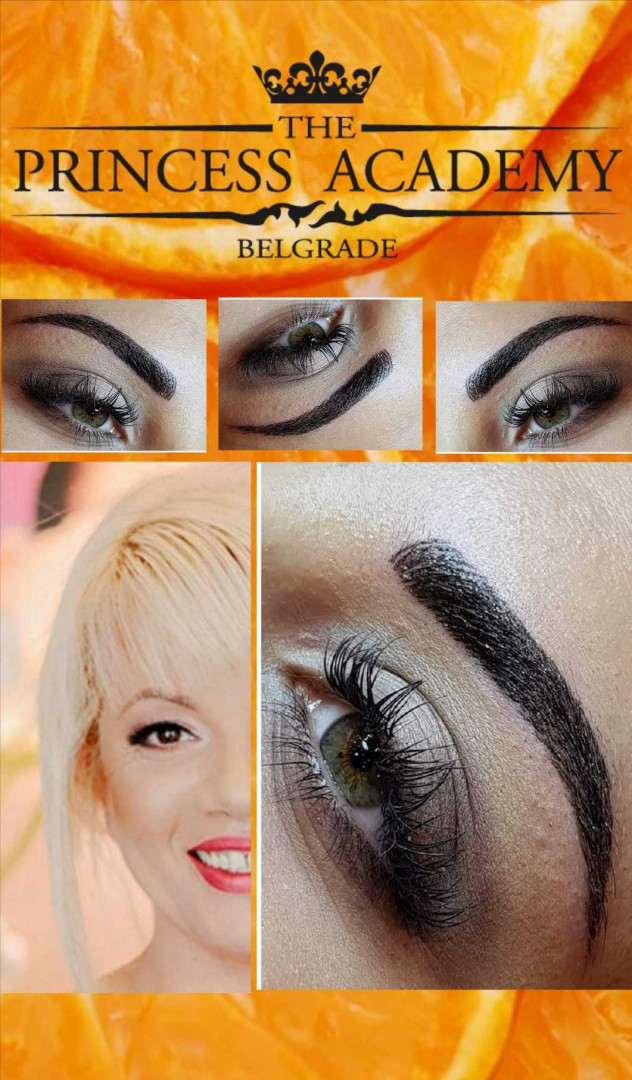 The Princess Academy #beograd Trajna šminka Puder obrve