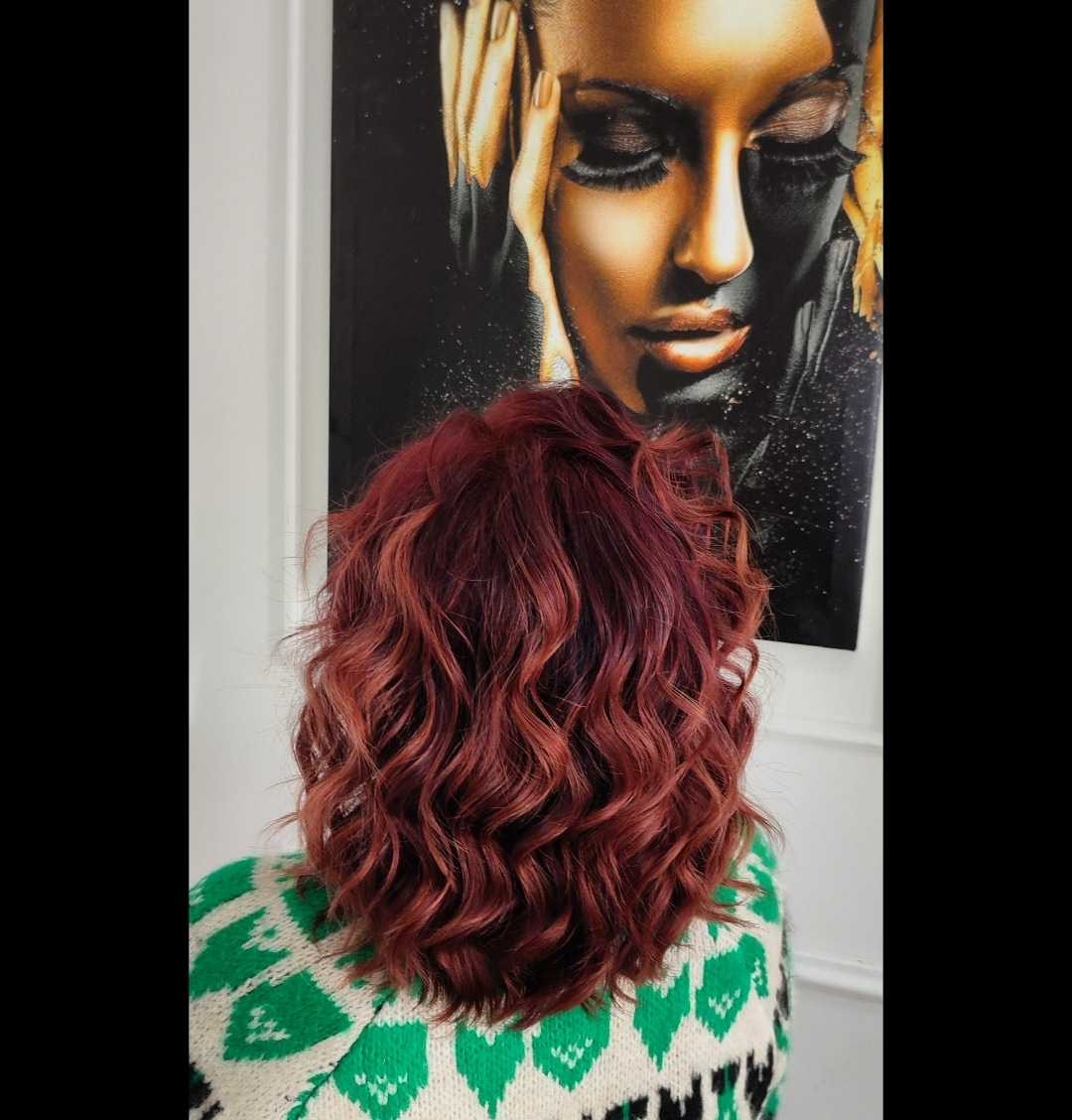 Salon Celebrity Lauren #beograd Farbanje kose Farbanje cele dužine - kosa srednje dužine