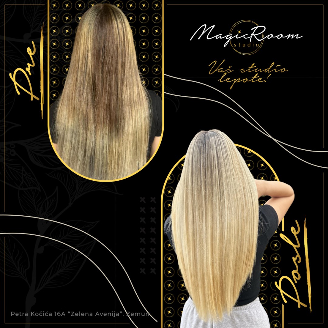 Studio Magic Room #beograd Pramenovi Airtouch - ekstra duga kosa