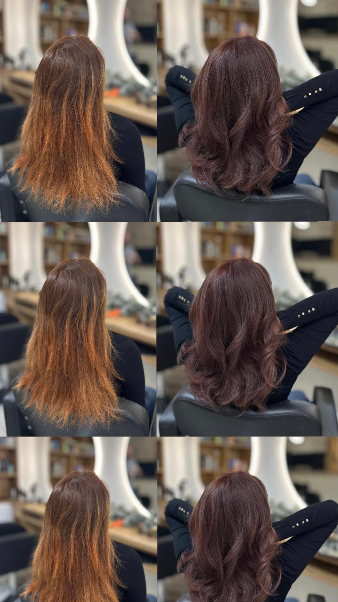 Farbanje cele dužine - kosa srednje dužine - Studio Eleven Ladies&Gentlemen, Beograd Farbanje kose Frizerski saloni Farbanje kose, Beograd, Zvezdara