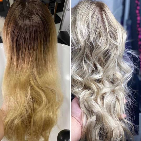Estetic Studio 7 #beograd Pramenovi Pramenovi na foliju - ekstra duga kosa