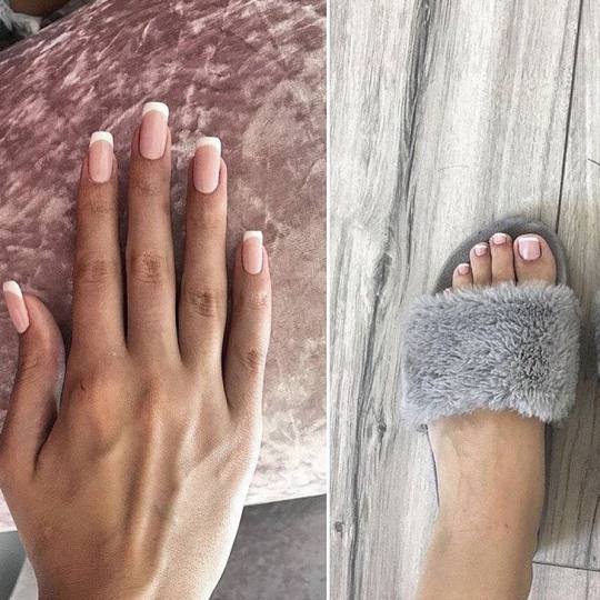 Beauty Station #beograd Lakiranje noktiju Shellac french manikir French lakiranje noktiju Francuskin