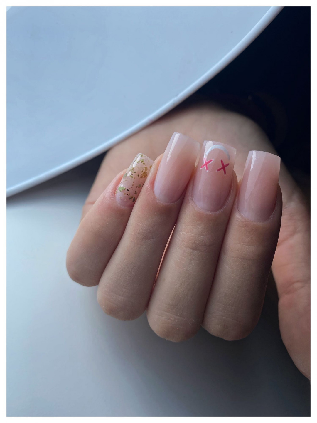 Monami beauty #beograd Ojačavanje noktiju Korekcija ojačavanja noktiju M - dužina