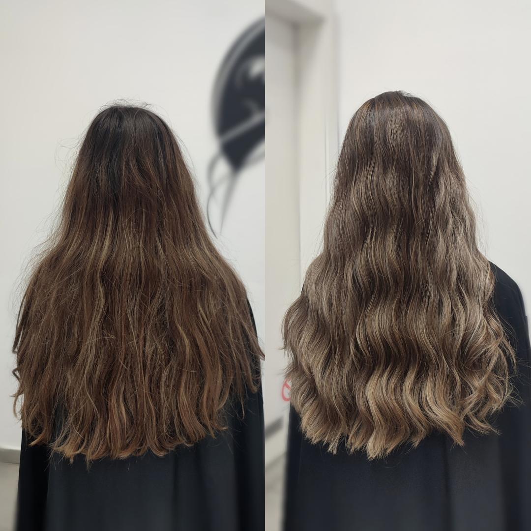 Pramenovi Folija & Preliv - ekstra duga kosa (preko lopatica) - Infinity Hair, Novi Sad Pramenovi Frizerski saloni Pramenovi, Novi Sad, Grbavica, Liman, Adamićevo