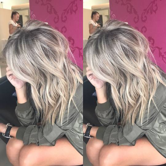 La folie beauty break #beograd Radjena tehnika balayage,sa pramenovima od korena.