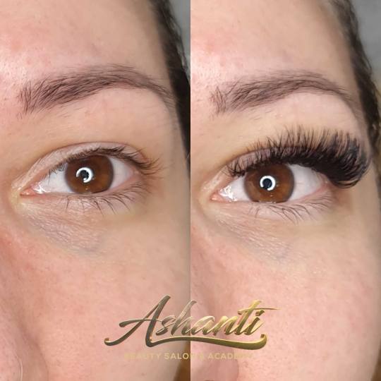 Ashanti Beauty Salon & Academy #beograd Nadogradnja trepavica Nadogradnja svilenih trepavica - ruski