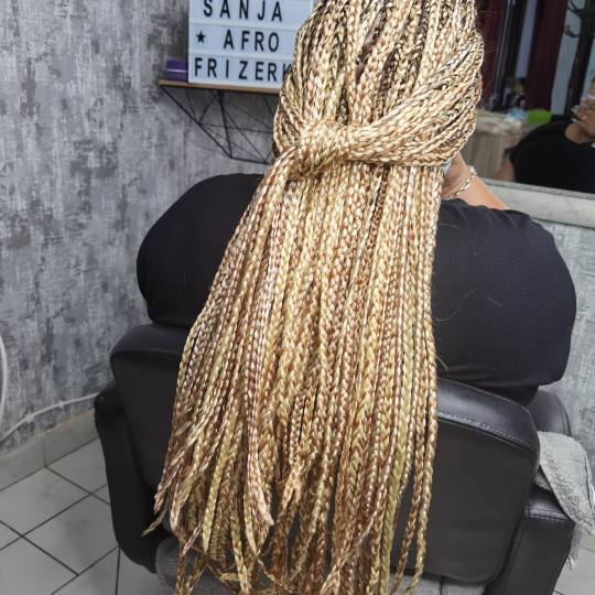Sanja Afro Frizerka #nis Pletenice, kike, punđe Nadogradnja afro kikica sa vunicom / veštačkom ko