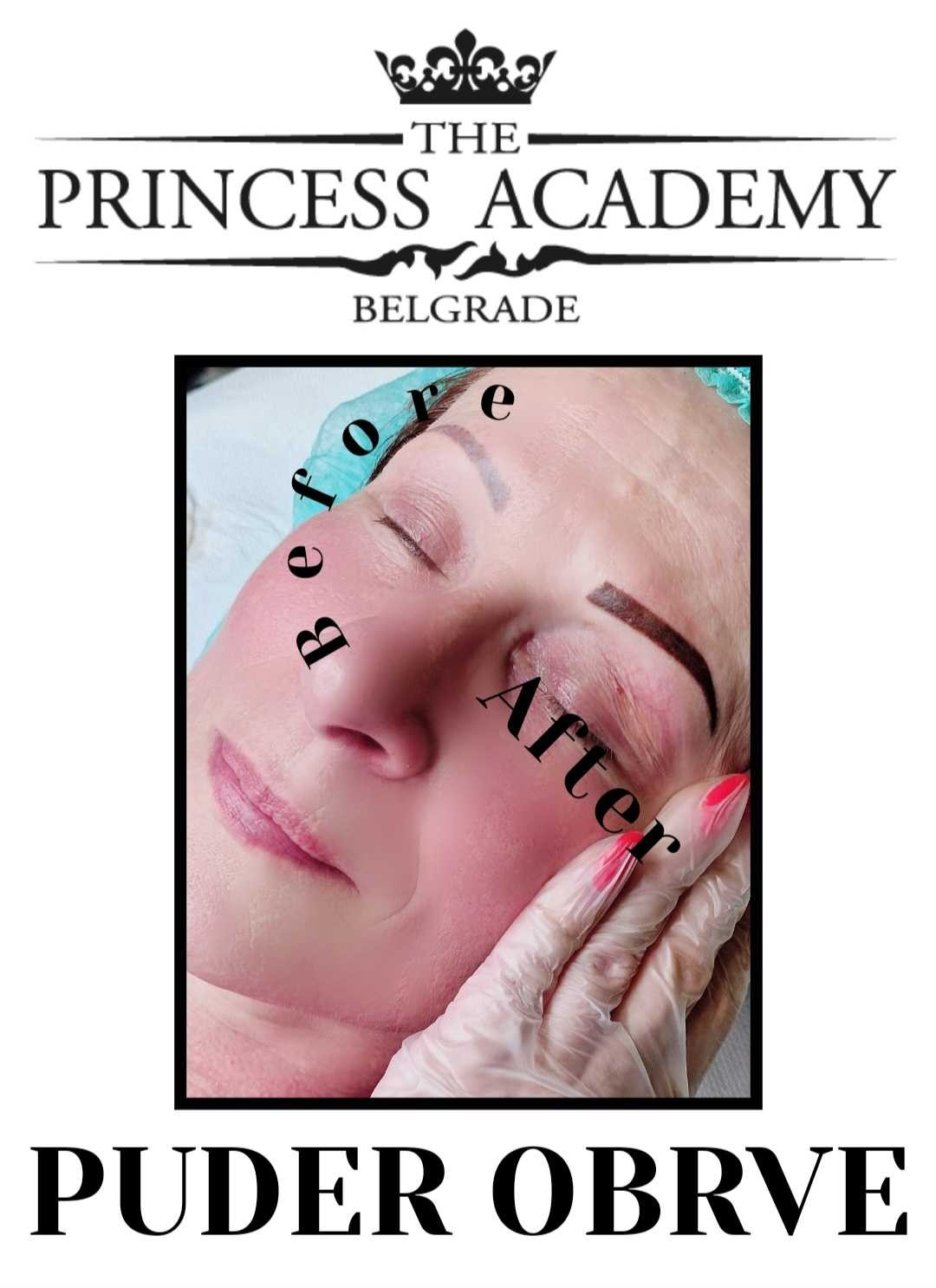 The Princess Academy #beograd Trajna šminka Puder obrve