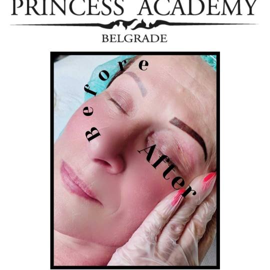 The Princess Academy #beograd Trajna šminka Puder obrve