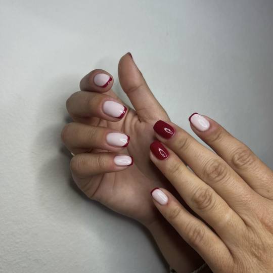 Hanni #beograd Manikir Manikir + gel lak Manikir + gel lak + french