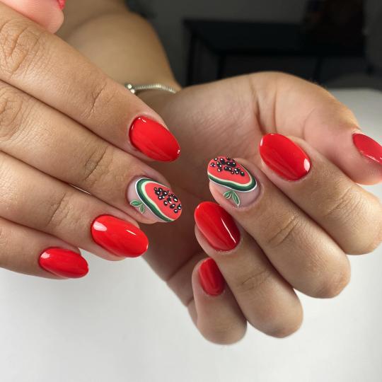 LB Nailtech Studio #nis Izlivanje noktiju Korekcija izlivanja noktiju gelom - S dužina