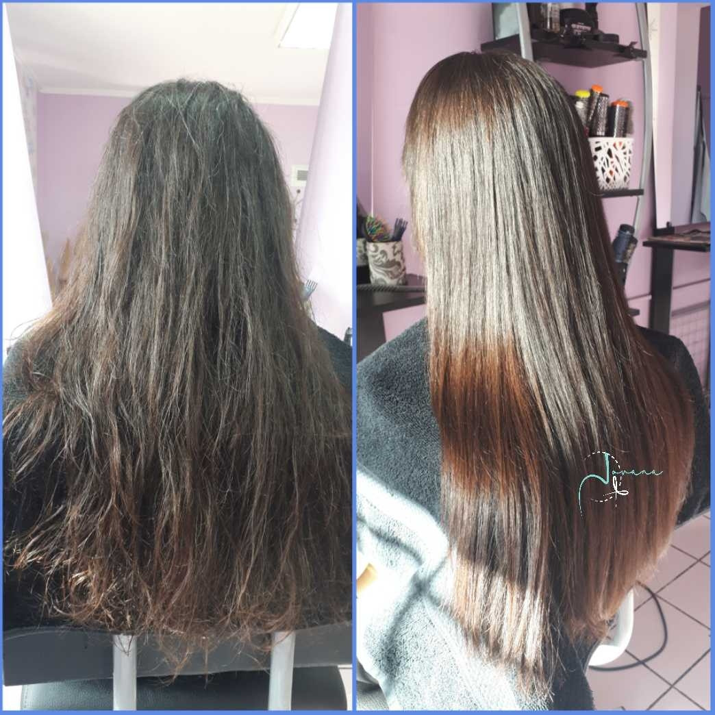 Jovana + #beograd Keratinski tretmani Ispravljanje kose keratinom - ekstra duga kosa