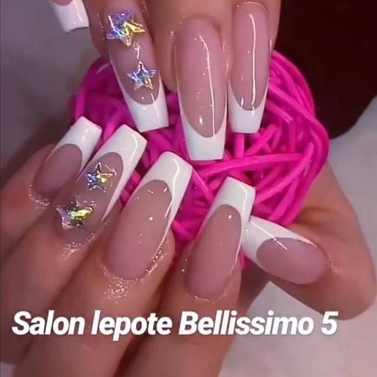 Bellissimo 5 #beograd Izlivanje noktiju Izlivanje noktiju gelom - kocka XL dužine