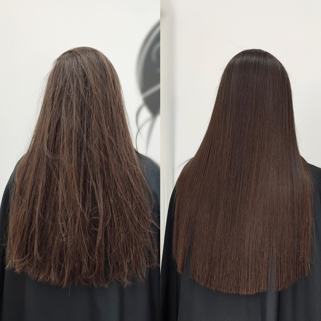 Keratinsko ispravljanje - extra duga kosa (preko lopatica) - Infinity Hair, Novi Sad Ispravljanje kose Frizerski saloni Ispravljanje kose, Novi Sad, Grbavica, Liman, Adamićevo naselje