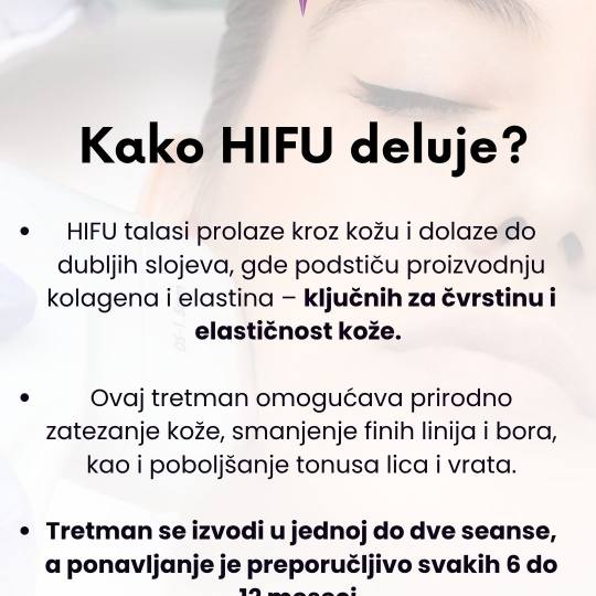 Vreme za mene #novisad Tretman lica 9D HIFU LICA