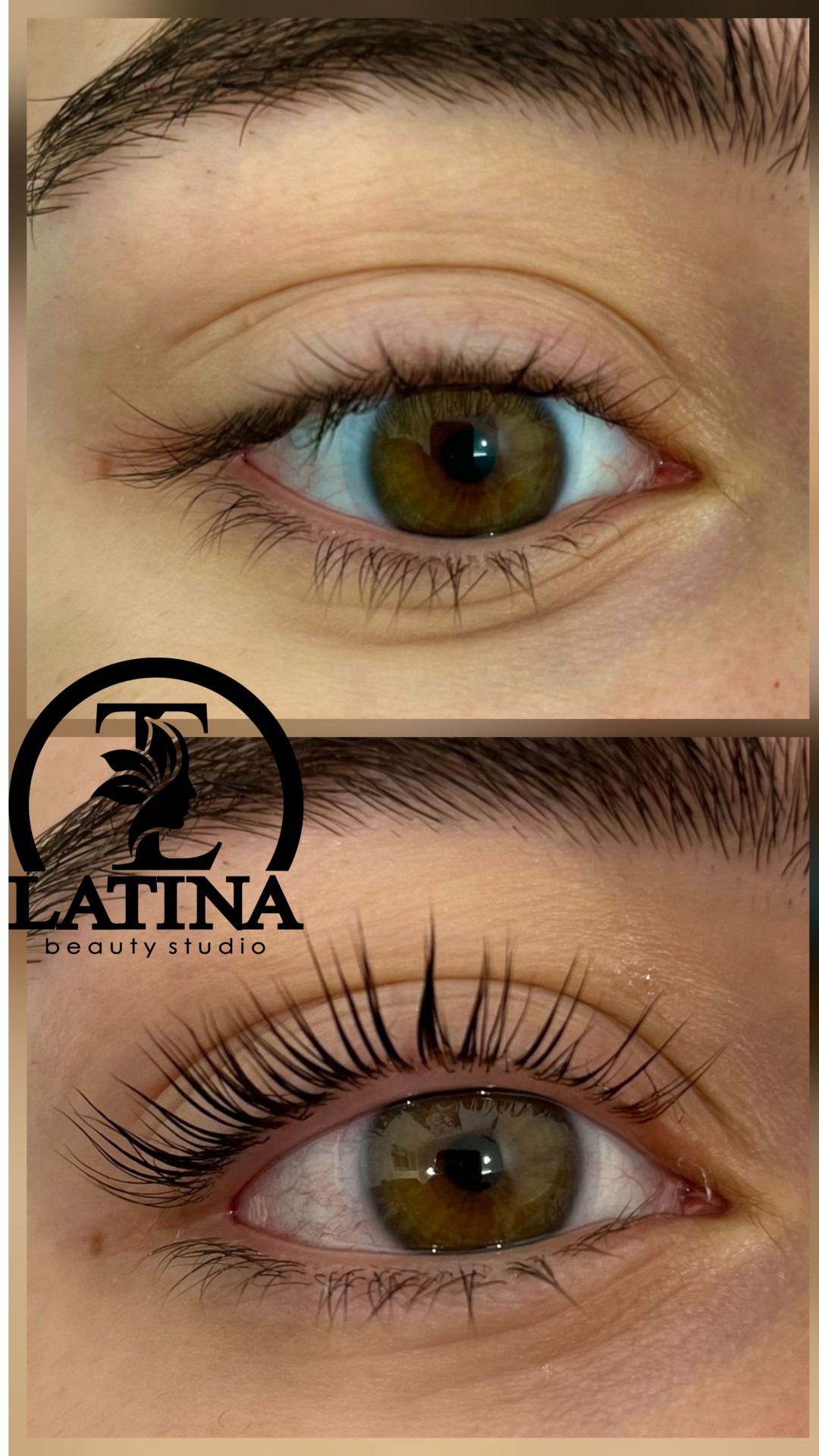 Latina beauty studio #beograd Trepavice Lash lift + botox + farbanje trepavica