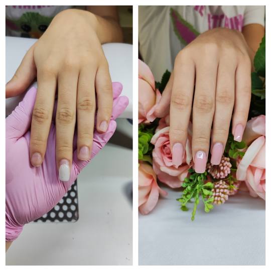 Mademoiselle Natalie studio #beograd Izlivanje noktiju Ojacavanje noktiju gelom - L dužina